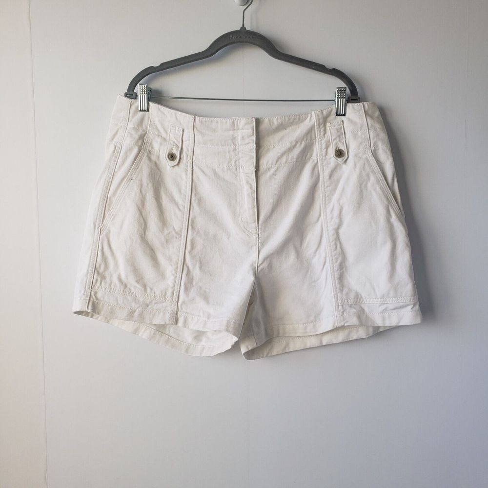 reiss Alana White Denim High Waist Shorts size‎ 18